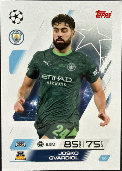 Joško Gvardiol – Topps Match Attax Champions League 2025/26 – #50