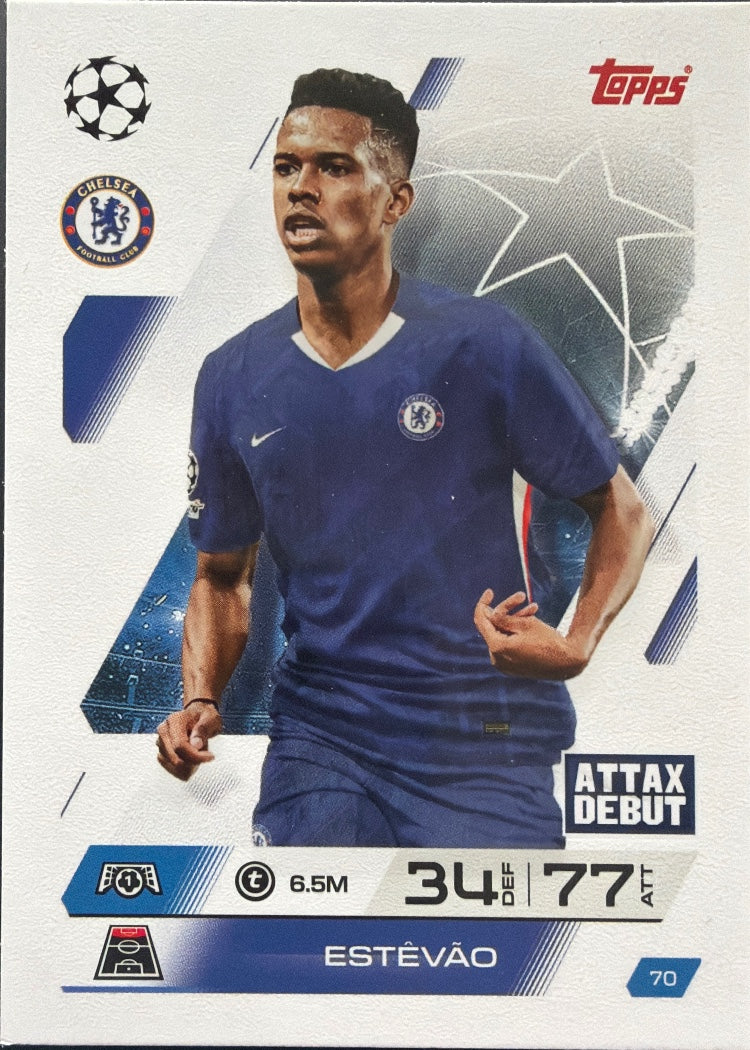 Estêvão – Topps Match Attax Champions League 2025/26 – #70
