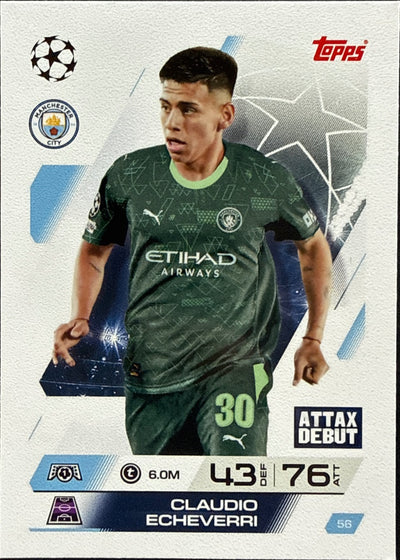 Claudio Echeverri – Topps Match Attax Champions League 2025/26 – #56