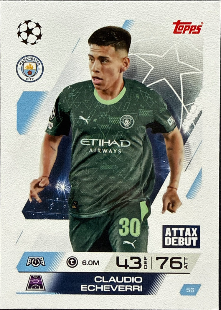 Claudio Echeverri – Topps Match Attax Champions League 2025/26 – #56