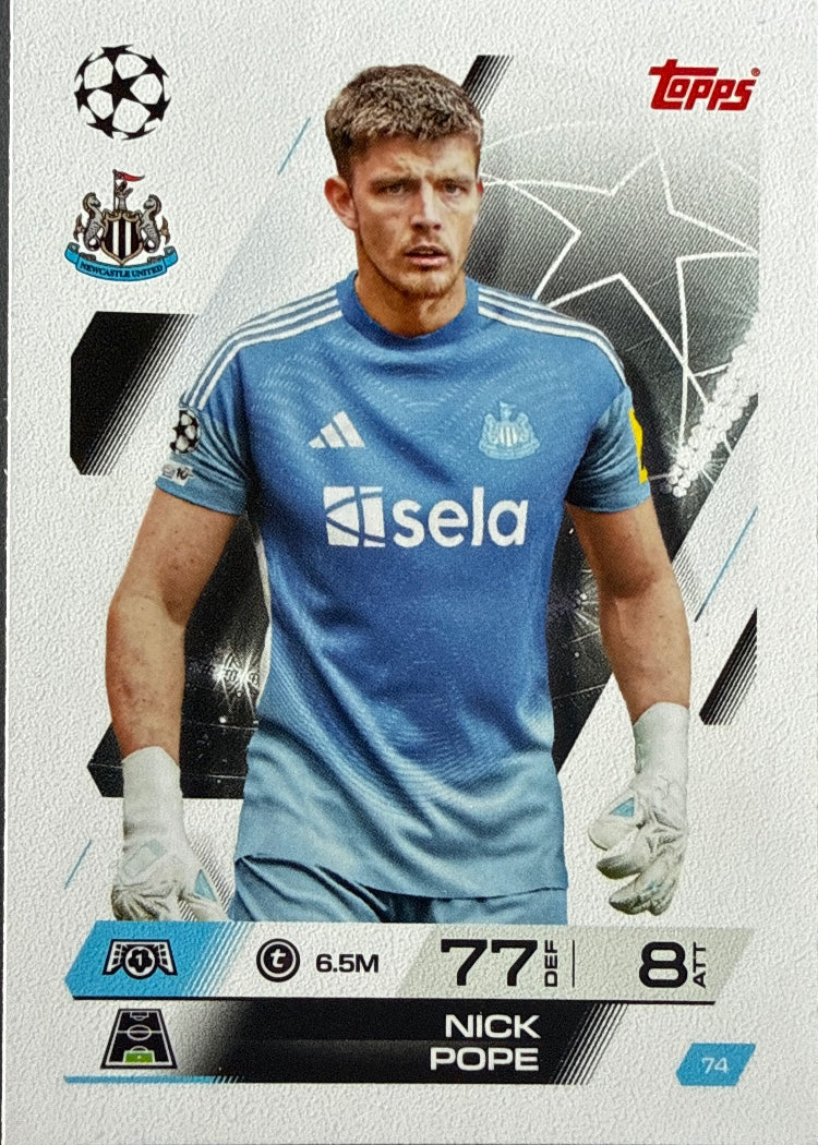 Nick Pope – Topps Match Attax Champions League 2025/26 – #74