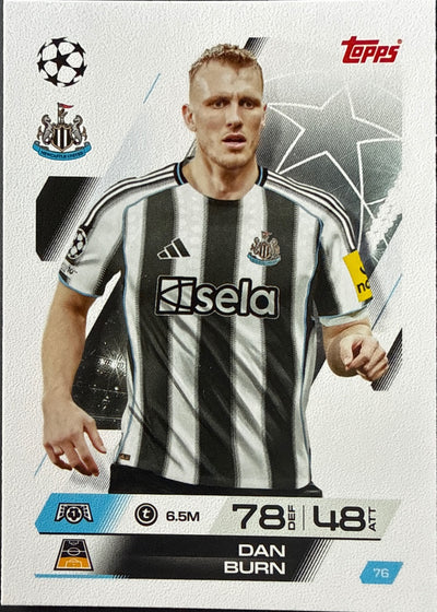 Dan Burn – Topps Match Attax Champions League 2025/26 – #76