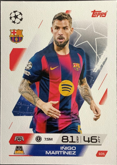 Iñigo Martínez – Topps Match Attax Champions League 2025/26 – #101