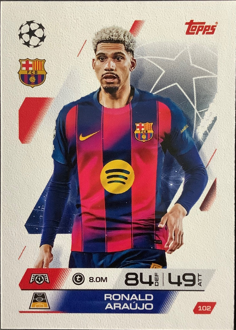 Ronald Araújo – Topps Match Attax Champions League 2025/26 – #102