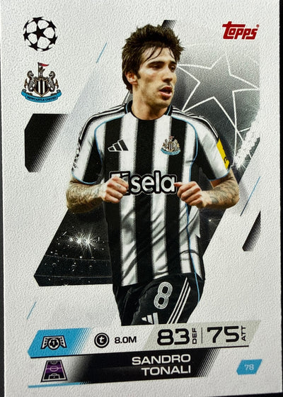 Sandro Tonali – Topps Match Attax Champions League 2025/26 – #78