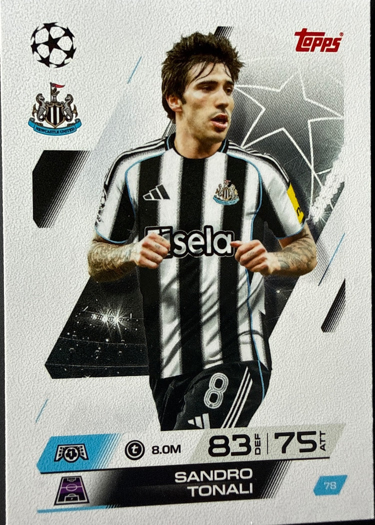 Sandro Tonali – Topps Match Attax Champions League 2025/26 – #78