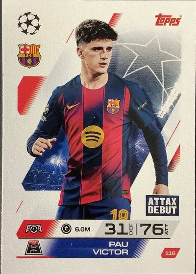 Pau Victor – Topps Match Attax Champions League 2025/26 – #116