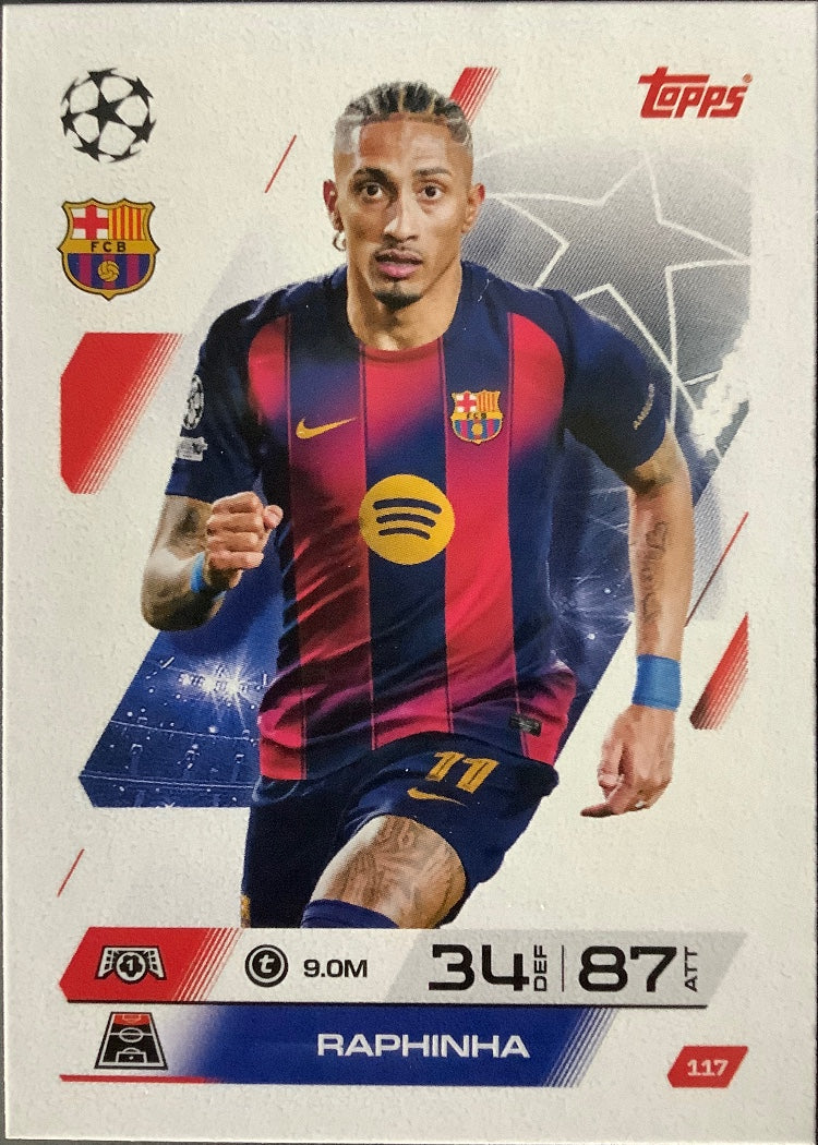 Raphinha – Topps Match Attax Champions League 2025/26 – #117