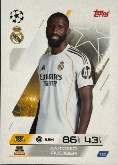 Antonio Rüdiger – Topps Match Attax Champions League 2025/26 – #120