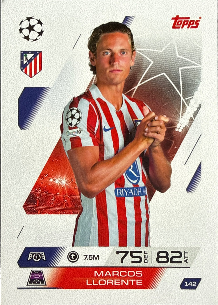Marcos Llorente – Topps Match Attax Champions League 2025/26 – #142