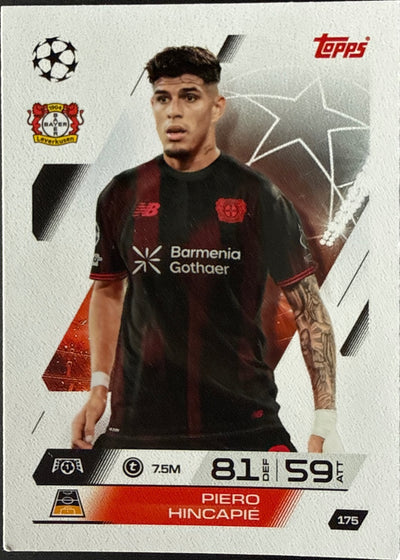 Piero Hincapié – Topps Match Attax Champions League 2025/26 – #175