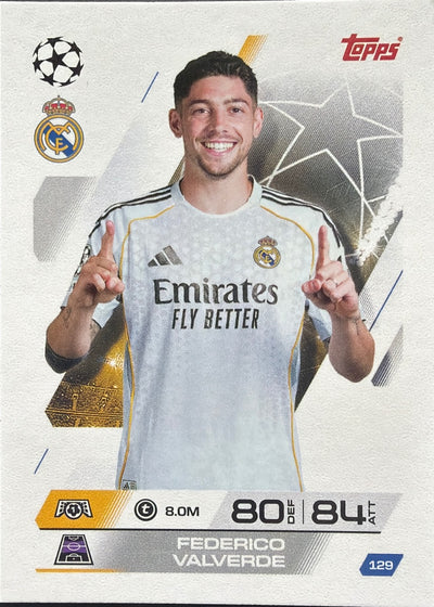 Federico Valverde – Topps Match Attax Champions League 2025/26 – #129