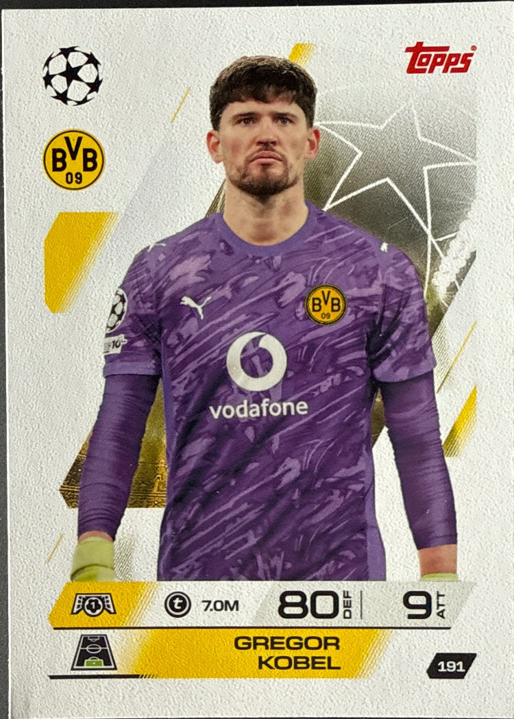 Gregor Kobel – Topps Match Attax Champions League 2025/26 – #191