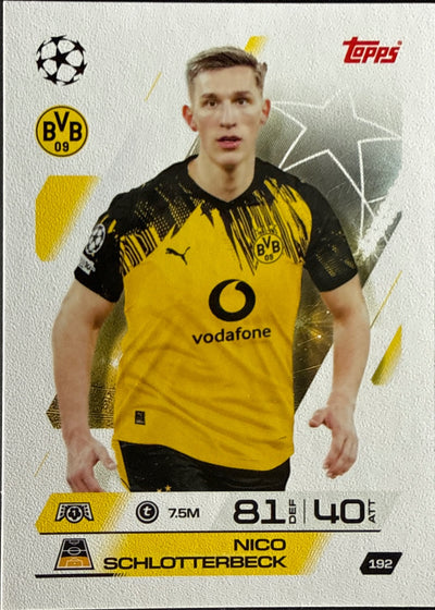 Nico Schlotterbeck – Topps Match Attax Champions League 2025/26 – #192
