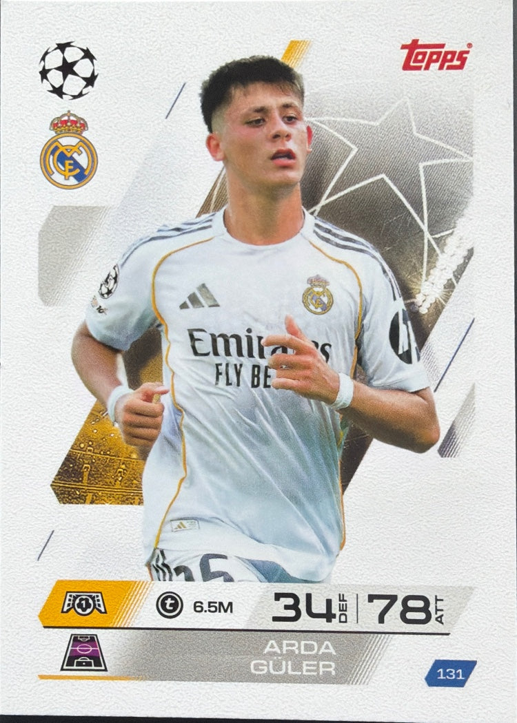 Arda Güler – Topps Match Attax Champions League 2025/26 – #131