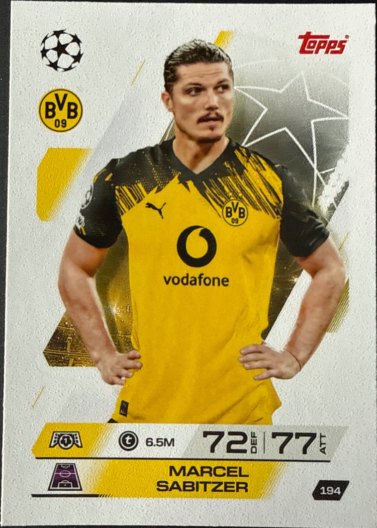 Marcel Sabitzer – Topps Match Attax Champions League 2025/26 – #194