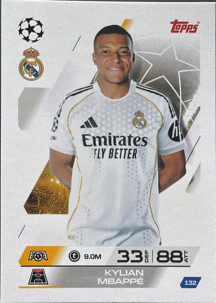 Kylian Mbappé – Topps Match Attax Champions League 2025/26 – #132