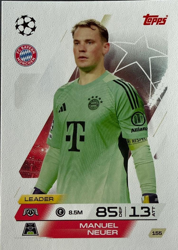 Manuel Neuer – Topps Match Attax Champions League 2025/26 – #155