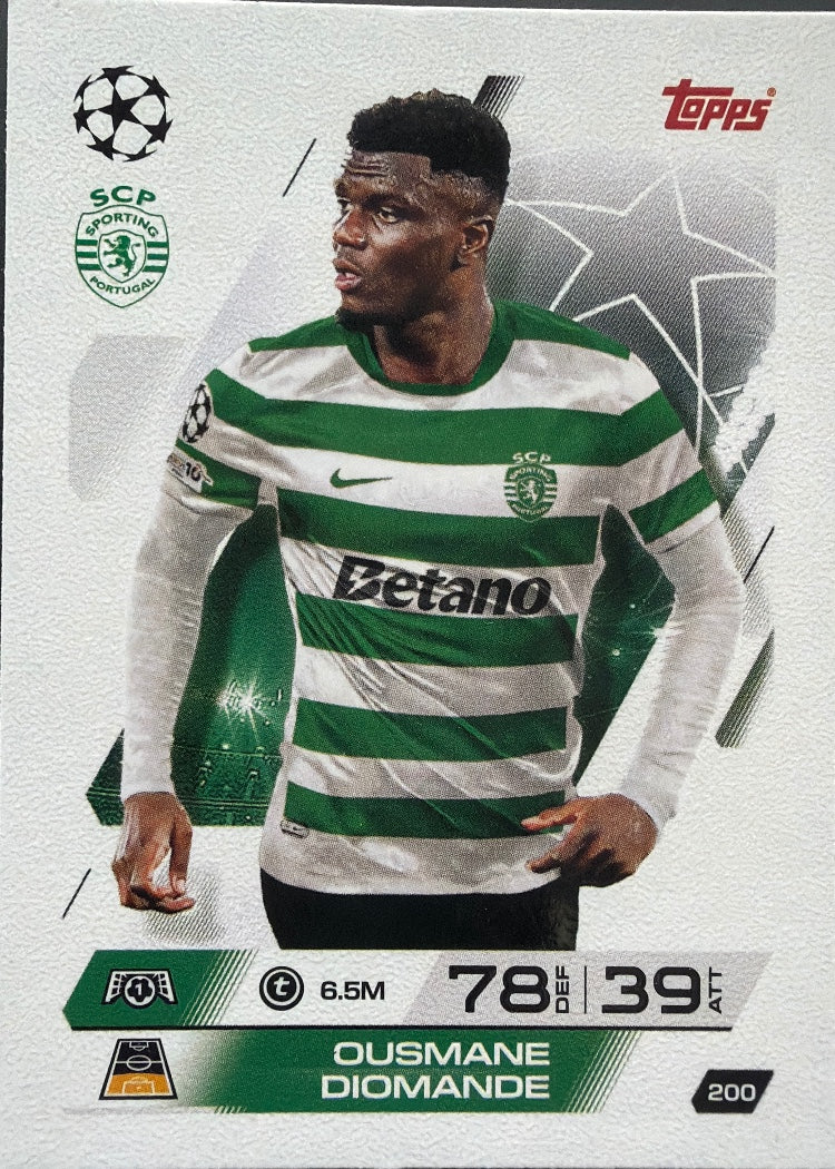 Ousmane Diomande – Topps Match Attax Champions League 2025/26 – #200