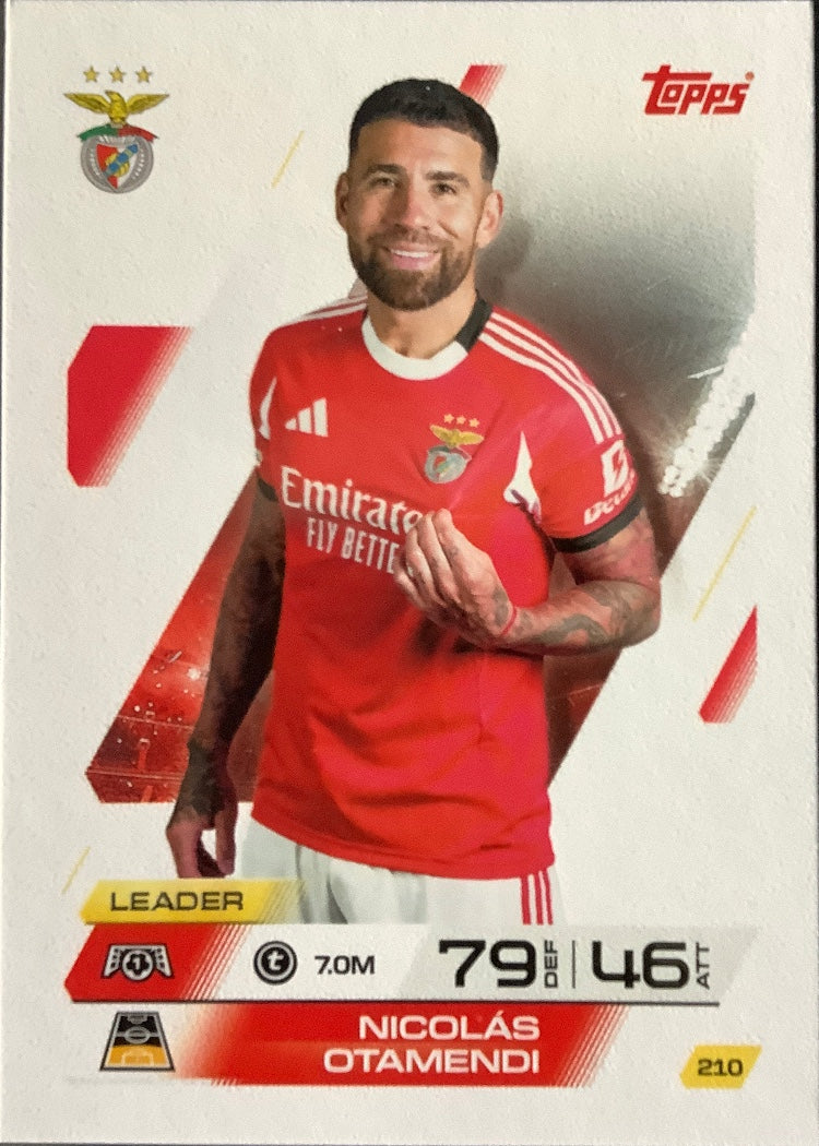Nicolás Otamendi – Topps Match Attax Champions League 2025/26 – #210