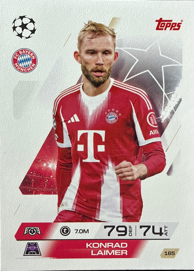 Konrad Laimer – Topps Match Attax Champions League 2025/26 – #165