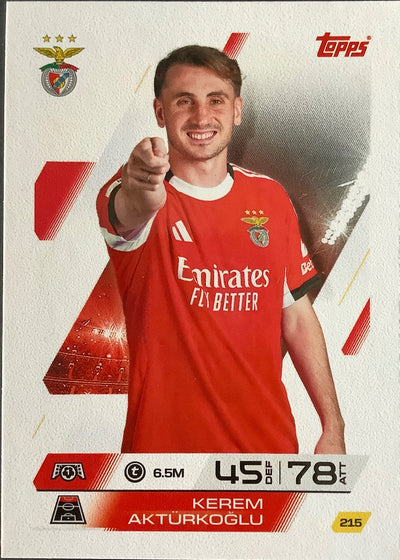Kerem Aktürkoğlu – Topps Match Attax Champions League 2025/26 – #215