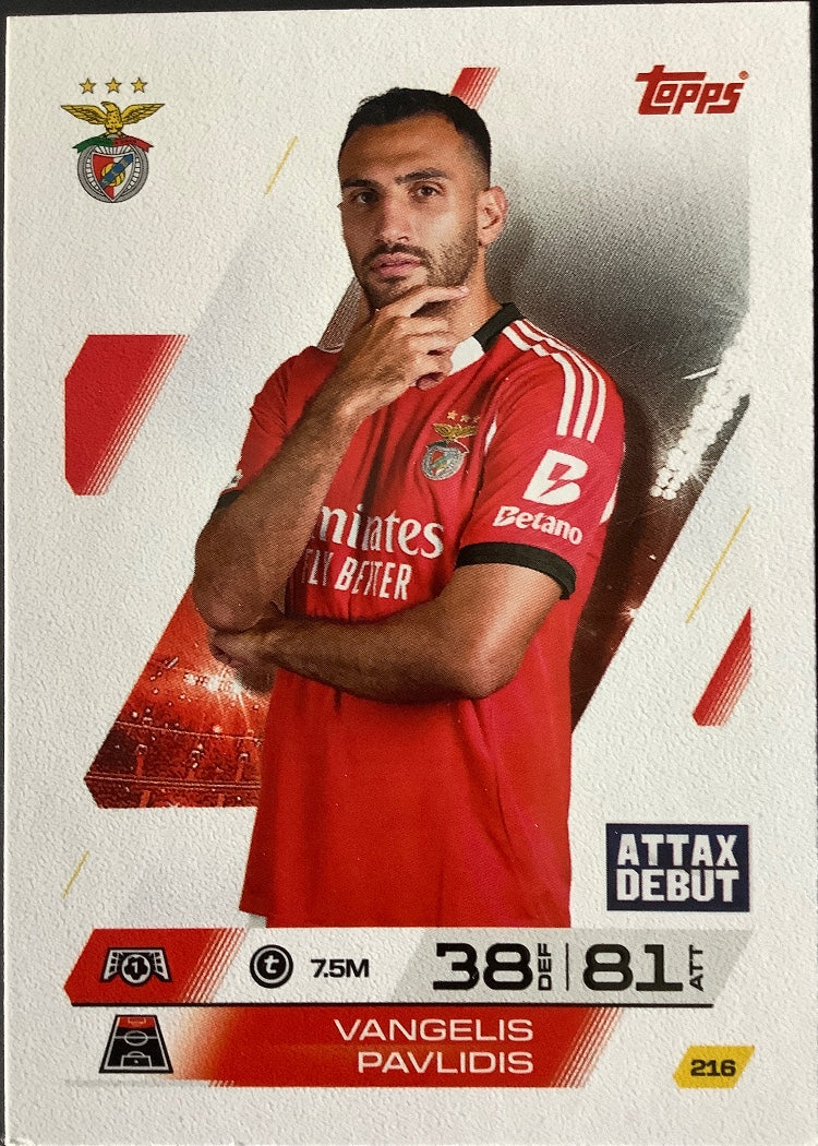 Vangelis Pavlidis – Topps Match Attax Champions League 2025/26 – #216