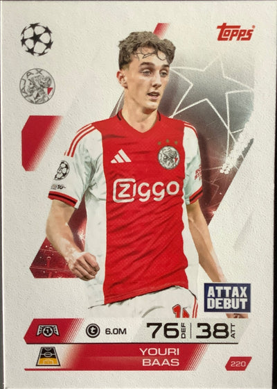 Youri Baas – Topps Match Attax Champions League 2025/26 – #220