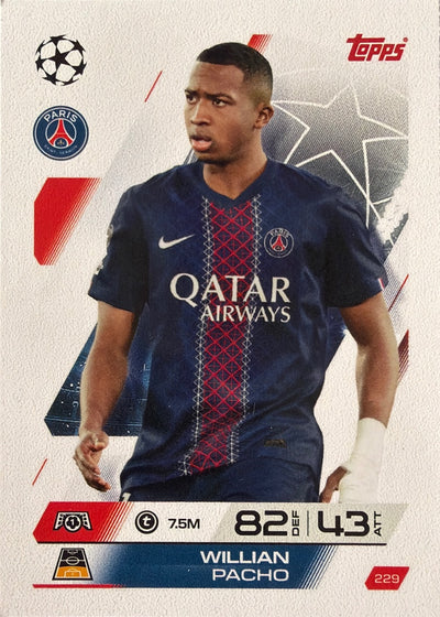Willian Pacho – Topps Match Attax Champions League 2025/26 – #229