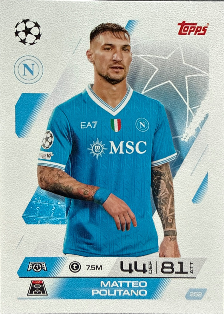 Matteo Politano – Topps Match Attax Champions League 2025/26 – #252