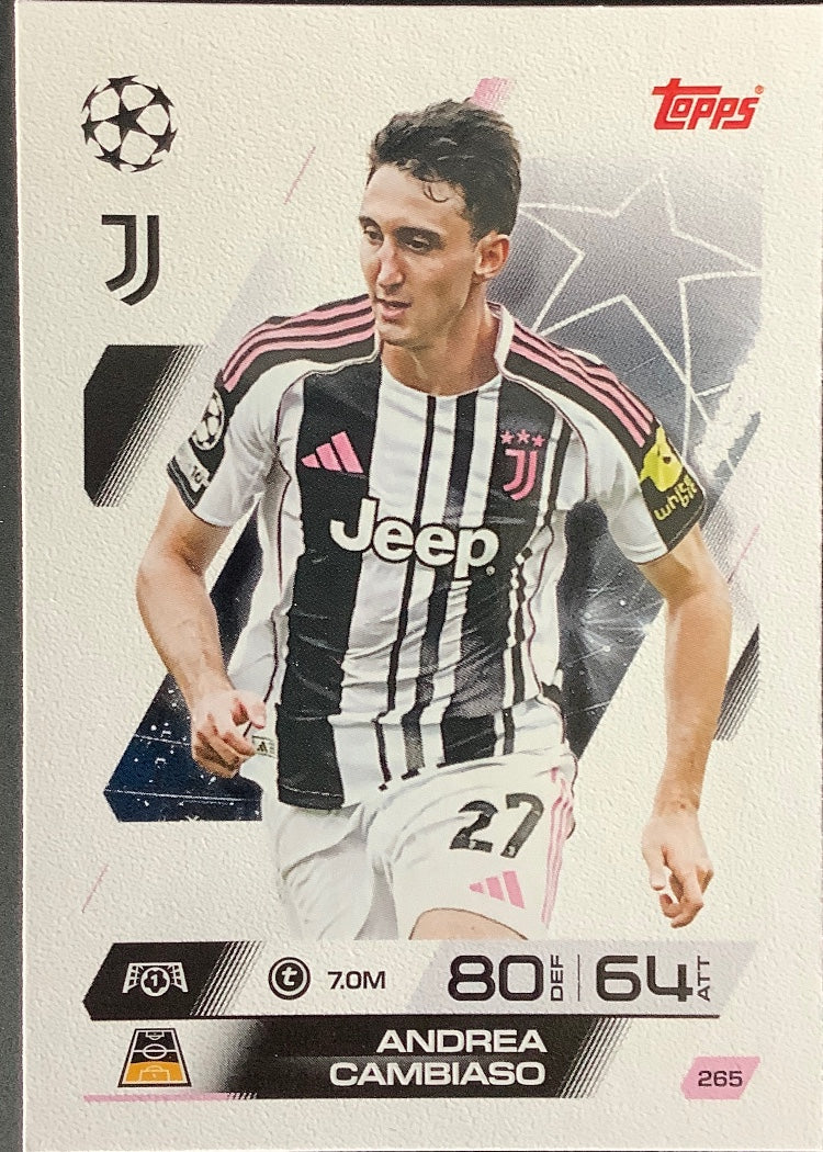 Andrea Cambiaso – Topps Match Attax Champions League 2025/26 – #265