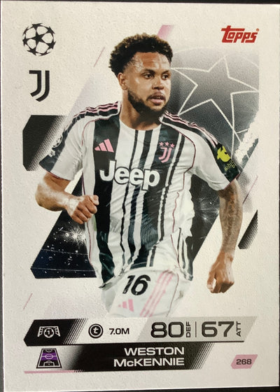 Weston McKennie – Topps Match Attax Champions League 2025/26 – #268
