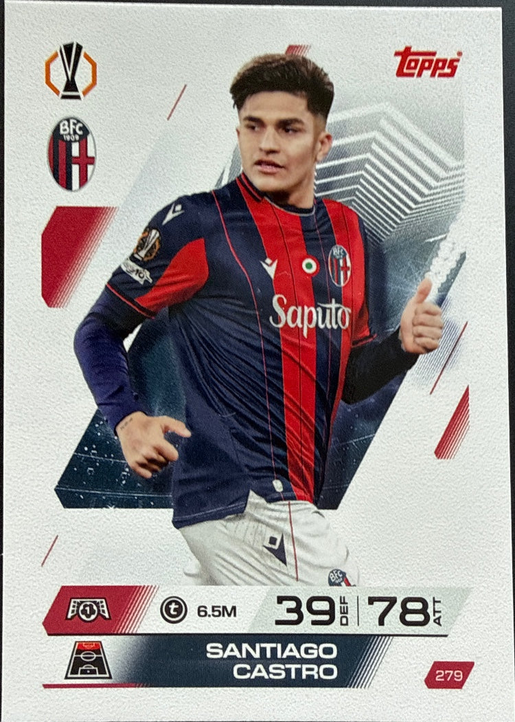 Santiago Castro – Topps Match Attax Champions League 2025/26 – #279
