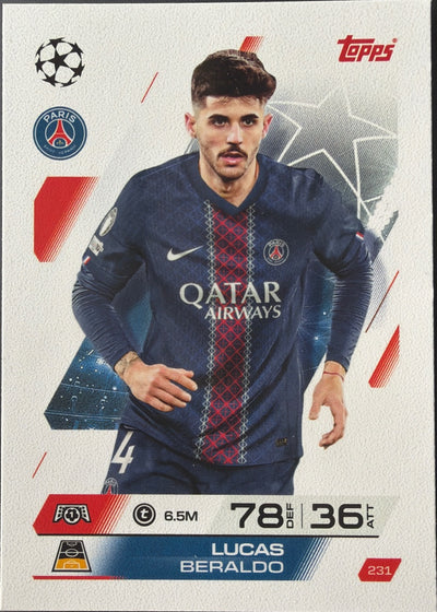 Lucas Beraldo – Topps Match Attax Champions League 2025/26 – #231