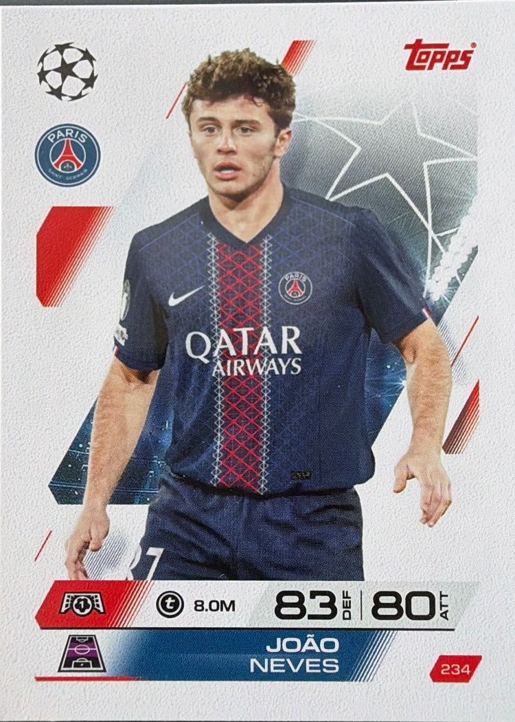João Neves – Topps Match Attax Champions League 2025/26 – #234