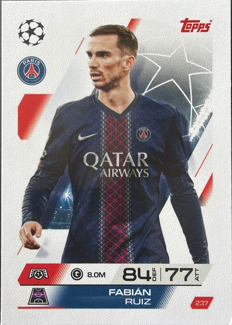 Fabián Ruiz – Topps Match Attax Champions League 2025/26 – #237