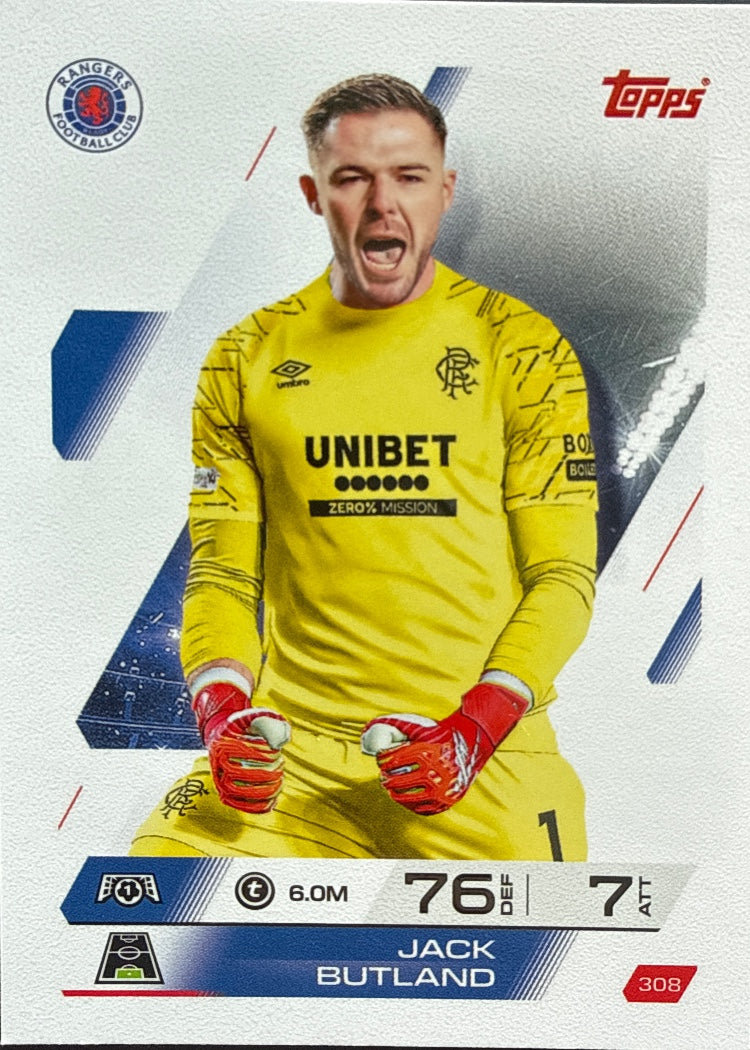 Jack Butland – Topps Match Attax Champions League 2025/26 – #308