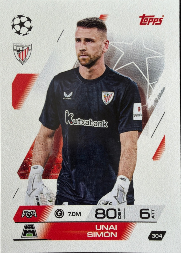 Unai Simón – Topps Match Attax Champions League 2025/26 – #304