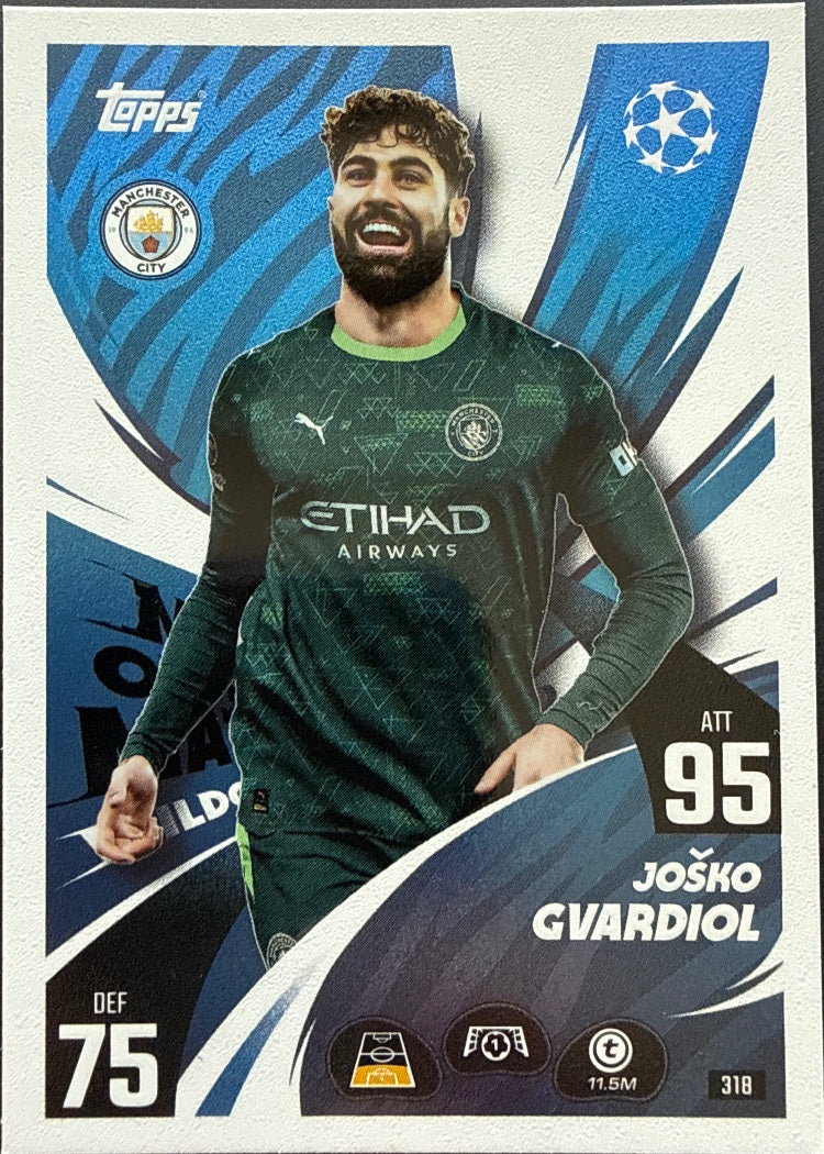 Joško Gvardiol – Topps Match Attax Champions League 2025/26 – #318