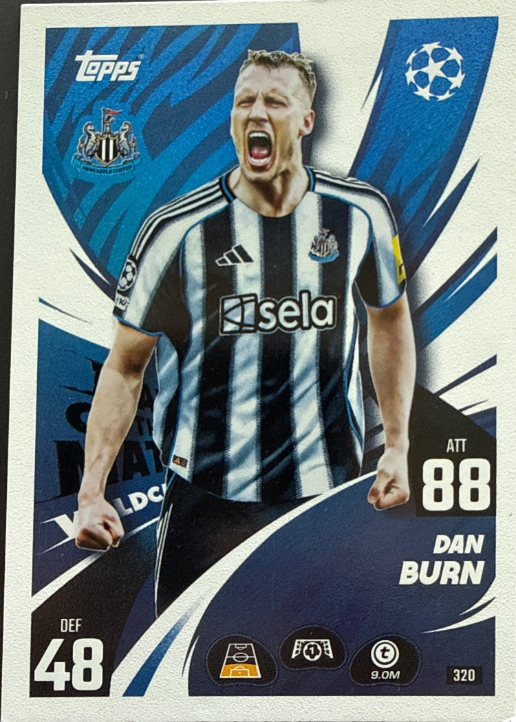 Dan Burn – Topps Match Attax Champions League 2025/26 – #320