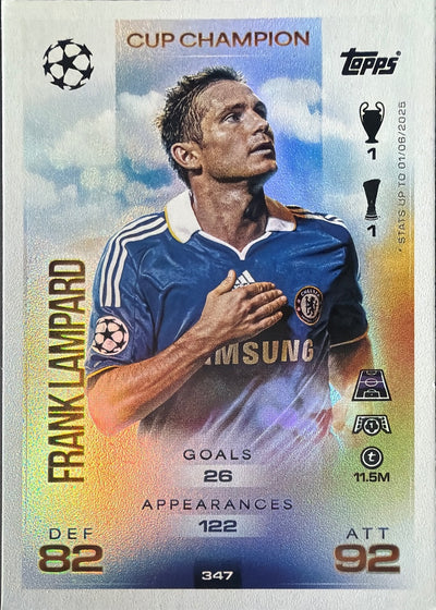 Frank Lampard – Topps Match Attax Champions League 2025/26 – #347