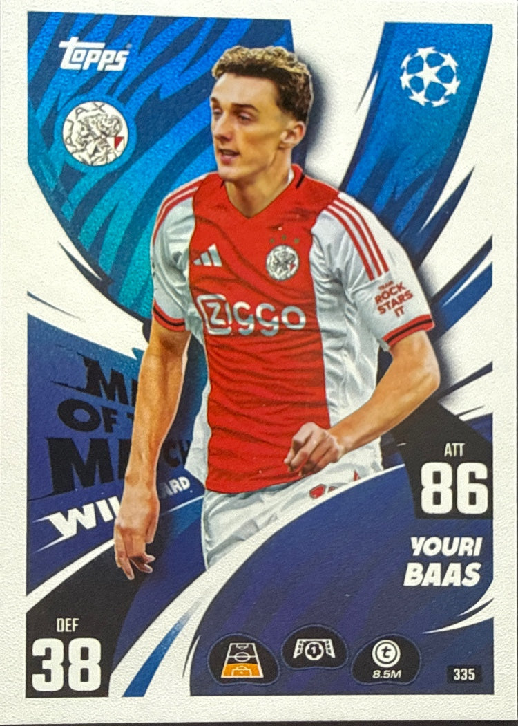 Youri Baas – Topps Match Attax Champions League 2025/26 – #335