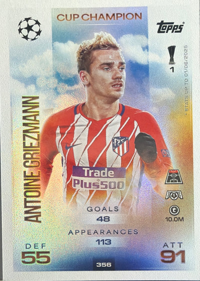Antoine Griezmann – Topps Match Attax Champions League 2025/26 – #356