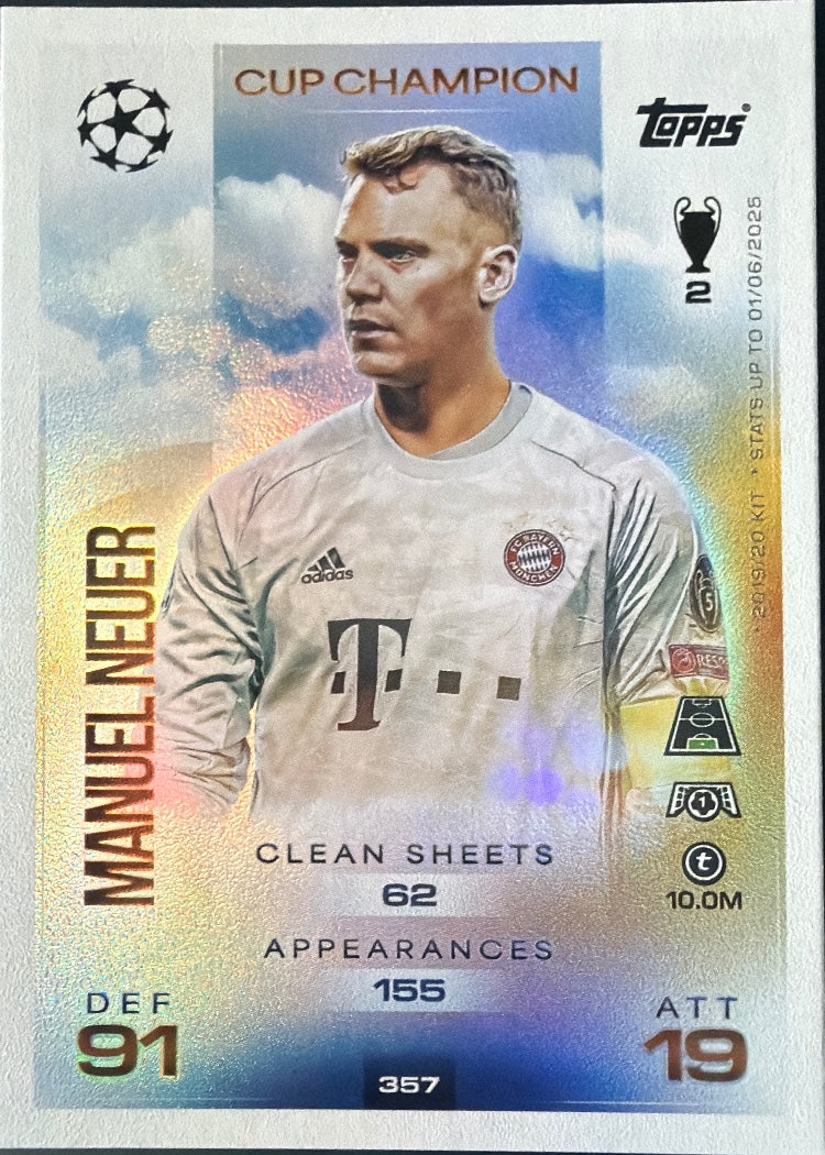 Manuel Neuer – Topps Match Attax Champions League 2025/26 – #357