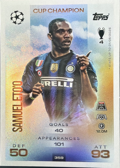 Samuel Eto'o – Topps Match Attax Champions League 2025/26 – #359