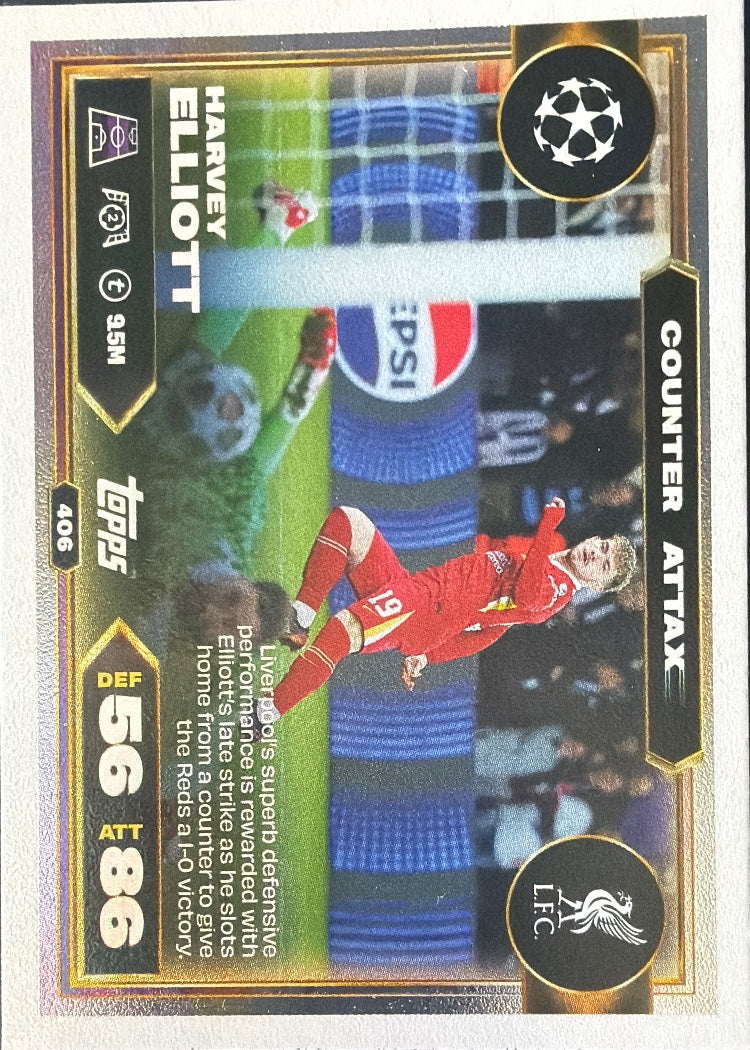 Harvey Elliott – Topps Match Attax Champions League 2025/26 – #406
