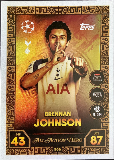 Brennan Johnson – Topps Match Attax Champions League 2025/26 – #366