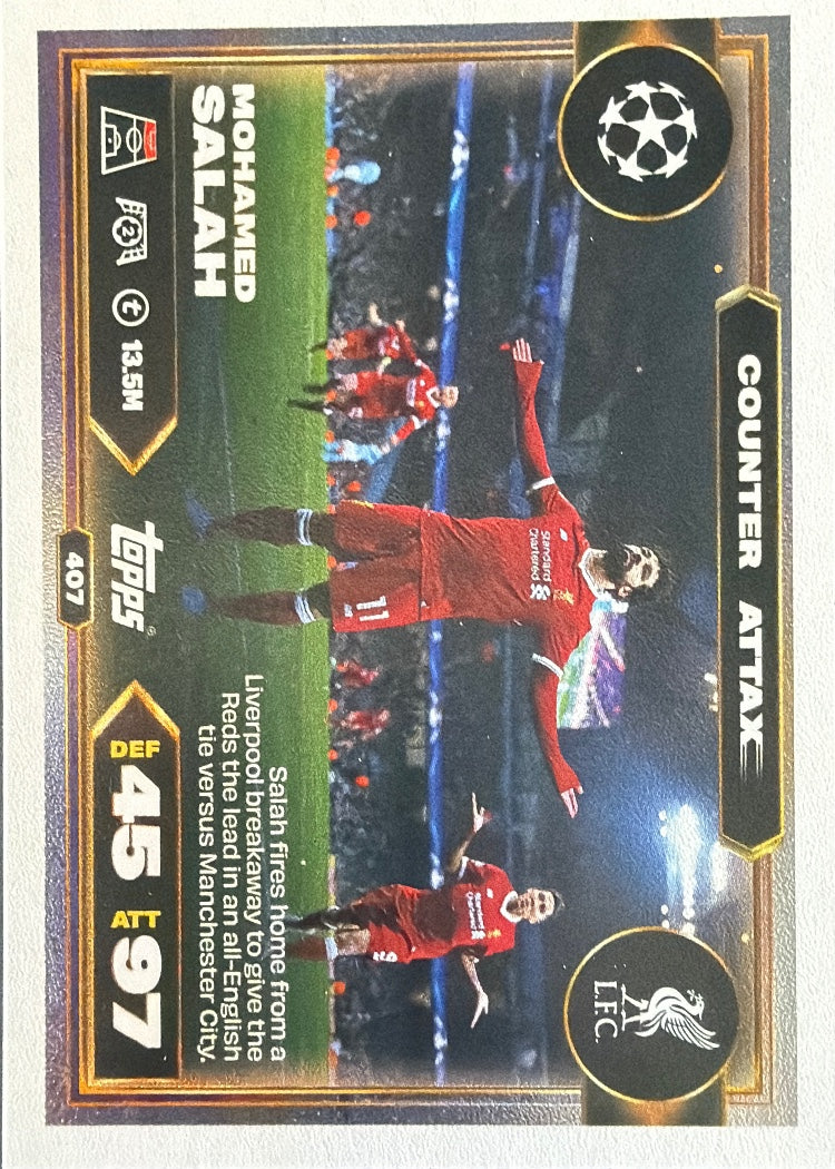 Mohamed Salah – Topps Match Attax Champions League 2025/26 – #407