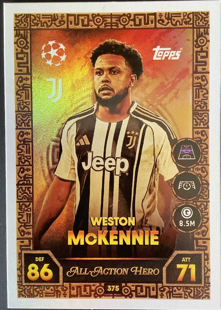 Weston McKennie – Topps Match Attax Champions League 2025/26 – #375