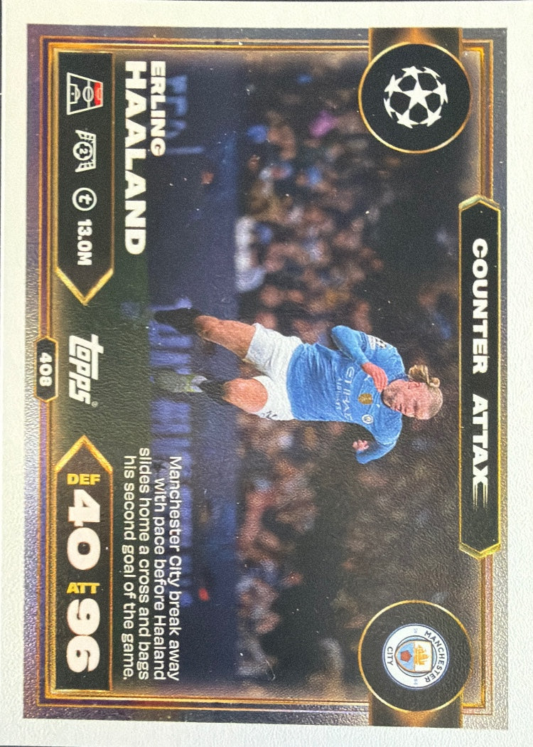 Erling Haaland – Topps Match Attax Champions League 2025/26 – #408